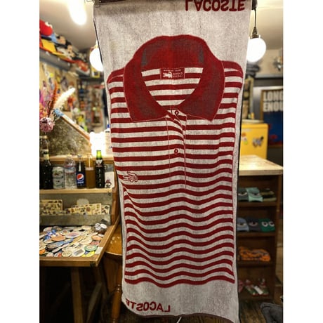 [DEADSTOCK] LACOSTE バスタオル！125cm×58cm