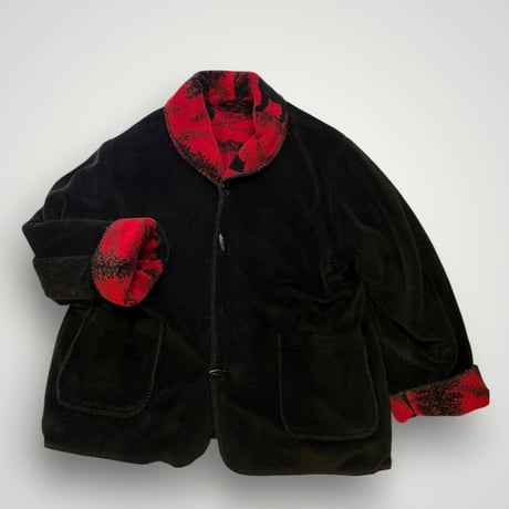 [USED] フリースリバーシブルコート♥️🖤