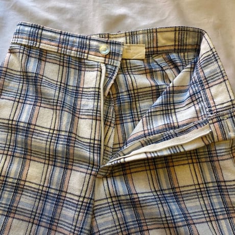 [USED] VINTAGE チェック柄フレア PANTS♡
