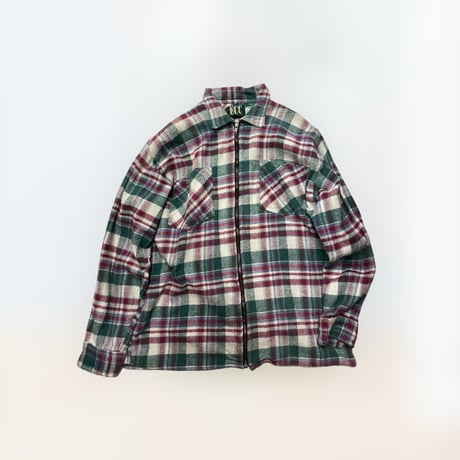 [USED] 80~90's ZIP ヘビーネルシャツ