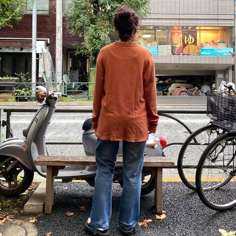[USED] Eddie Bauerヘンリーネック トップス