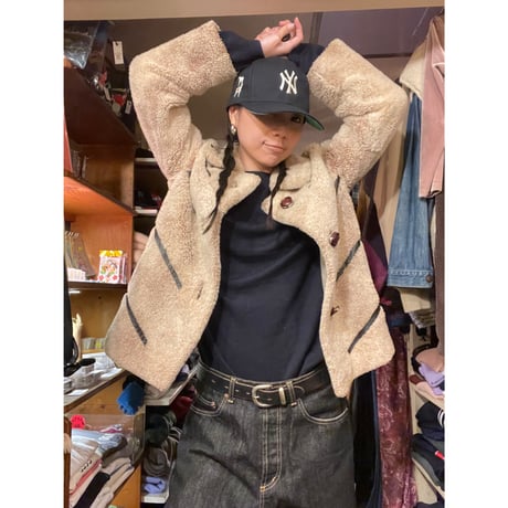 [USED] リアルファーのショート丈JKT