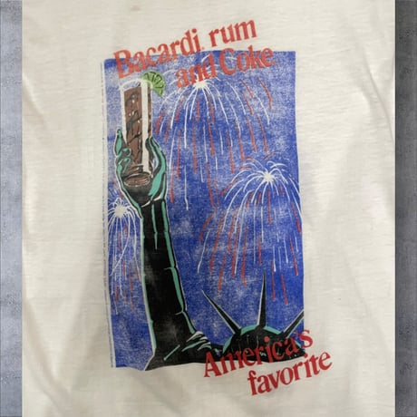 [USED] vintage Bacardi ram coke TEE