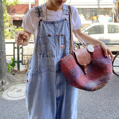 [USED] 大きめちょいボロ♡デニムオーバーオール