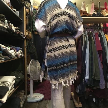 [USED] メキシカンラグ ポンチョ
