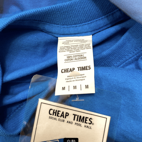 [CHEAP TIME$]  袖ROGO Tee  -BONE-