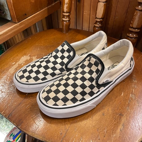 [USED] VANS CHECKER SLIP-ON / US7