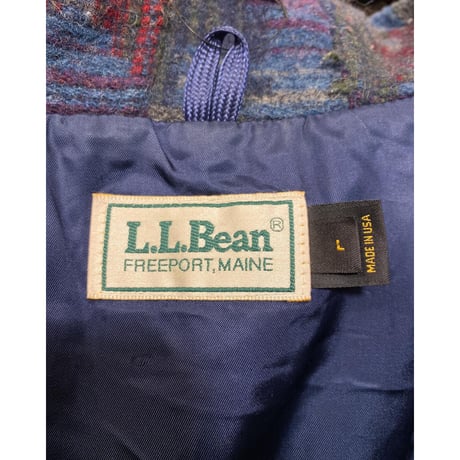 [USED] L.L.Bean WOOL 柄コート
