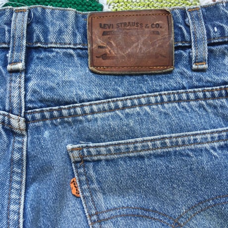 [USED] 80's Levis CUTOFF DENIM / W31 オレンジタブ