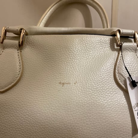 [USED] "agnes b." レザーボストンバッグ
