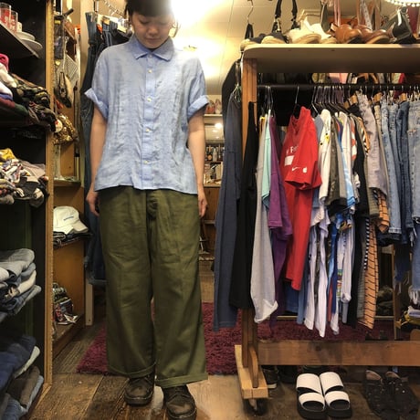 [USED]  バナリパ! LINENキューバシャツ