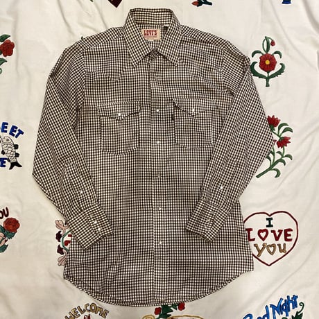 [USED] Levi's ギンガムチェック ウエスタンSHIRT！