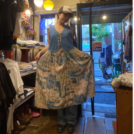 [USED]  デニムワンピース  💙