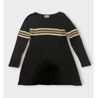 [USED] ボーダー Aライン リブロンtee
