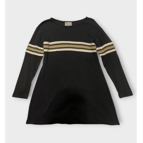 [USED] ボーダー Aライン リブロンtee