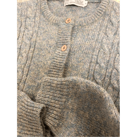 [USED] MIXカラー WOOLニットカーディガン