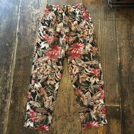 [USED] 花柄 レーヨンパンツ