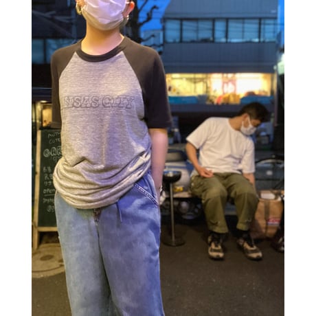 [USED] vintage プリントラグラン Tee