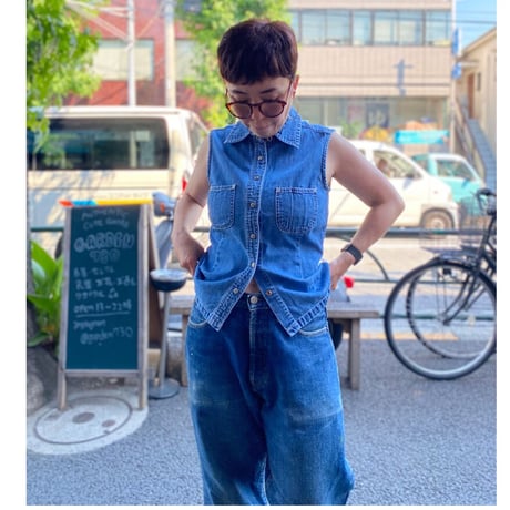 [USED] GAP ノースリーブ デニムシャツ