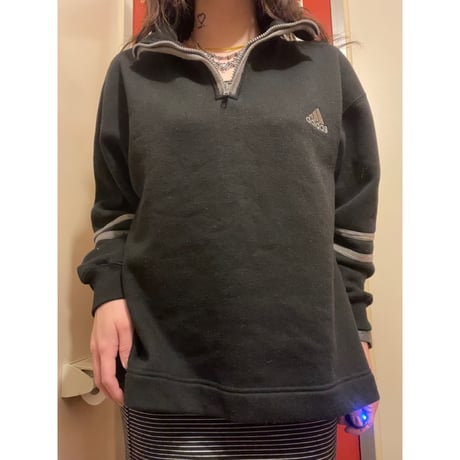 [USED] ”adidas”ハーフジップスエット