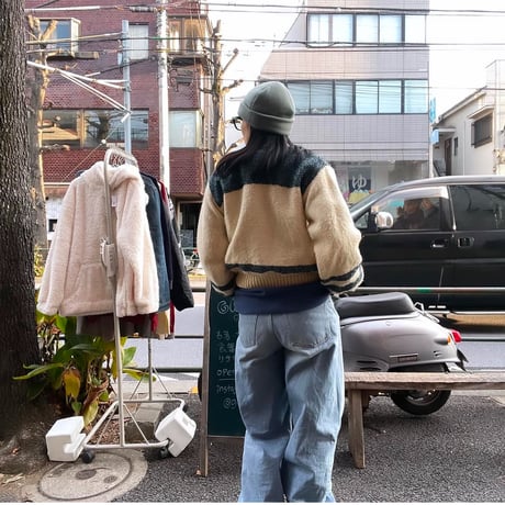 [USED] vintage♡WOOL KNIT JKT