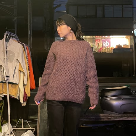 [USED] アズキカラー🫘フィッシャーマンニット