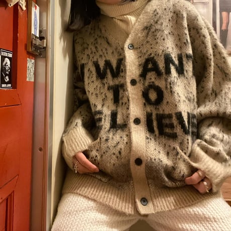 [CHEAP TIME$]  "I WANT TO BELIEVE" CARDIGAN
