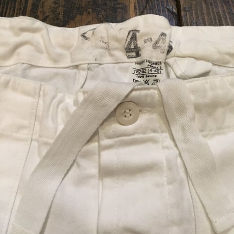 [USED] チェコ軍  コックパンツ WHITE