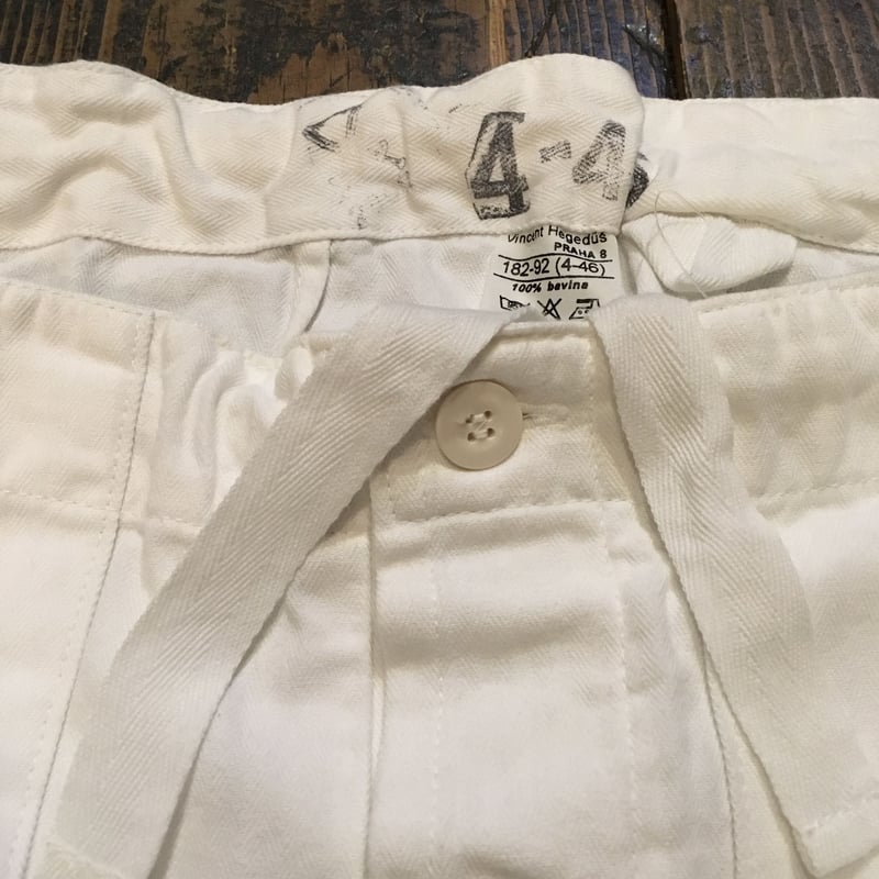 USED] チェコ軍 コックパンツ WHITE | garden730