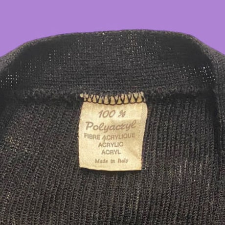[USED] ITALY 半袖ニットカーディガン
