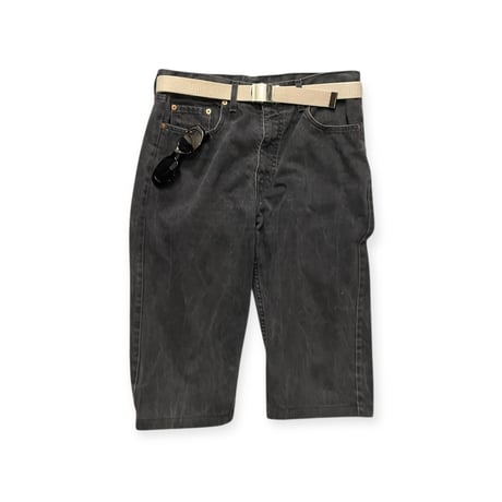 [USED] Euro Levi's 膝下 DENIM SHORTS orange tab BLK!🍊🖤