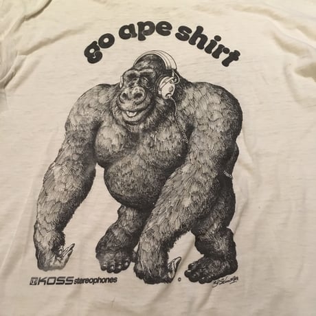[USED] vintage Tee "go ape shirt"