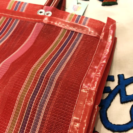 [USED] マルチストライプ メッシュBAG ♡