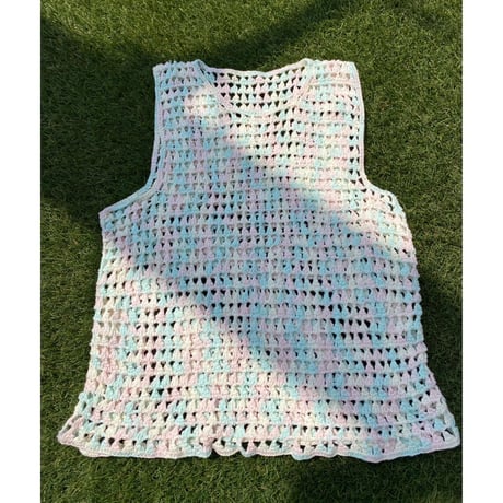 [USED]  カラフル ノースリーブKNIT