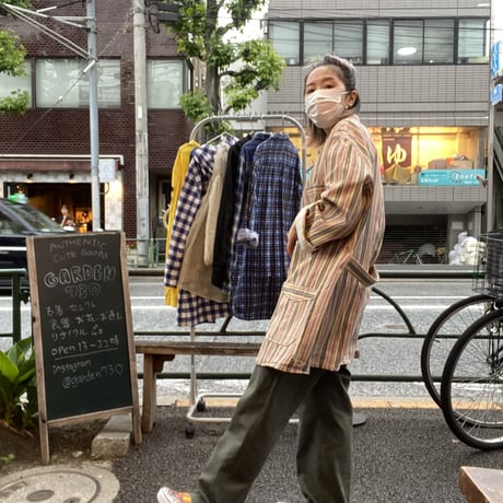 [DEADSTOCK]Stripe Sleeping SHIRTS
