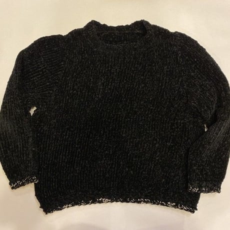 [USED]HAND MADE モールヤーン ニット   
