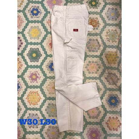[USED] Dickies WHITE PAINTER PANTS！