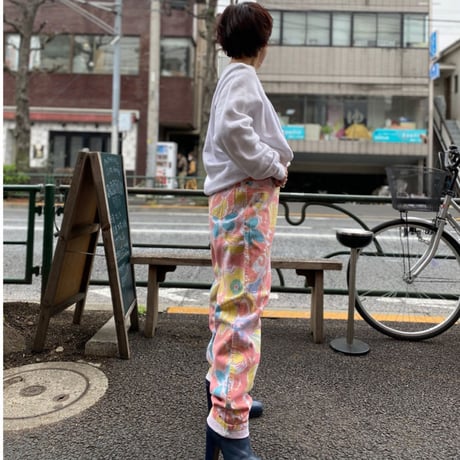 [USED]  80's 花柄ハイウエストパンツ