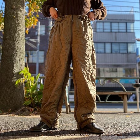 [USED] ドイツ軍  キルティング OVER PANTS