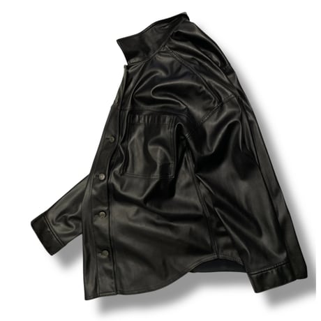 [USED] GAP フェイクレザー シャツ