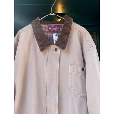 [USED] "DENIM & Co." CANVAS COVERALL Lsize