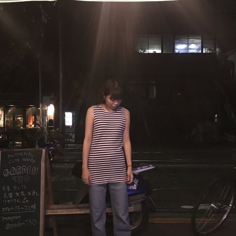 [USED] vintage ! ロシア軍ボーダータンクトップ