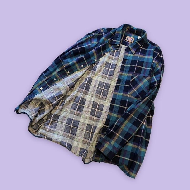 USED] 90's CHECK プリントネルシャツ | garden730