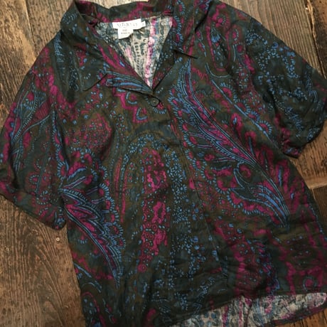 [USED] made in ITALY レーヨンシャツ