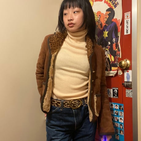 [USED] リブタートルネック