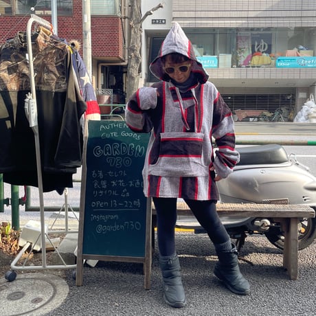 [USED] MEXICAN PARKA ( RED / BLK / WHT / L）