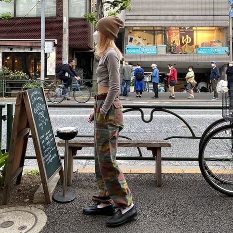 [USED] BELGIE CAMO CARGO PANTS！