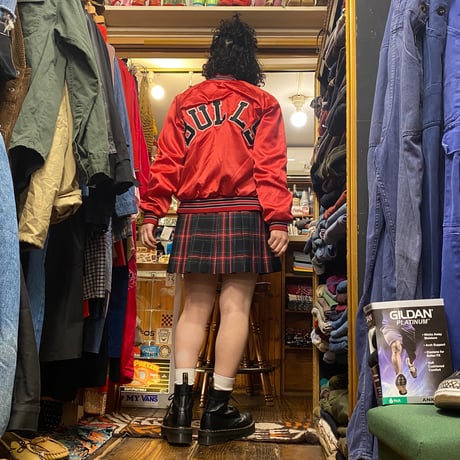 [USED] ミニ丈💕チェック柄巻きスカート