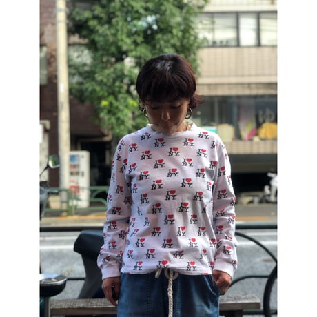 [USED] I♡NY 総柄 Tee