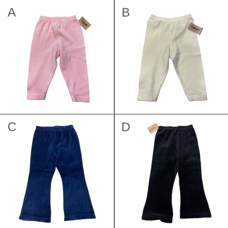 [DEADSTOCK] KIDS♡ vintage ベロアレギンス